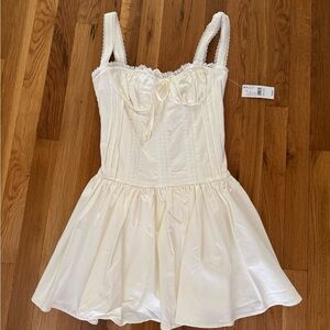 Elegant White Corset Dress